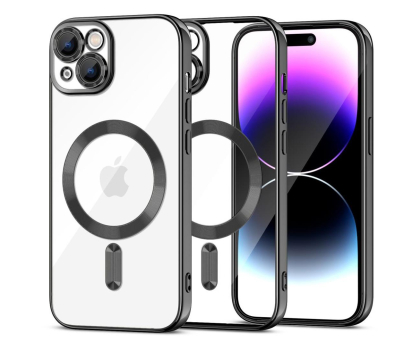 Etui do telefonów TECH-PROTECT MagShine Magsafe do iPhone 15 black 9319456604030